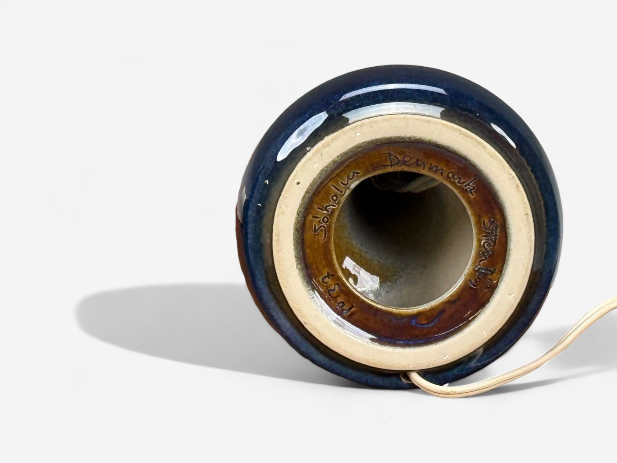 Søholm Stentøj, Glazed Stoneware, Table Lamps, Denmark, 1970s