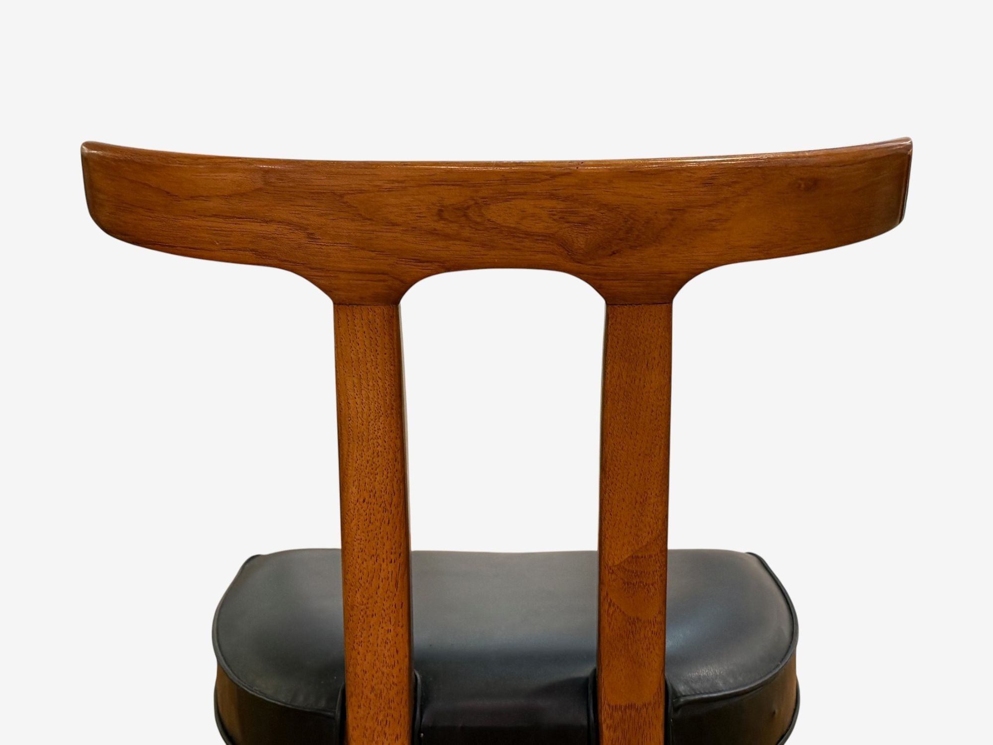 Ole Wanscher, Teak, Leatherette, T-Back Occasional Chairs, Denmark, 1960s