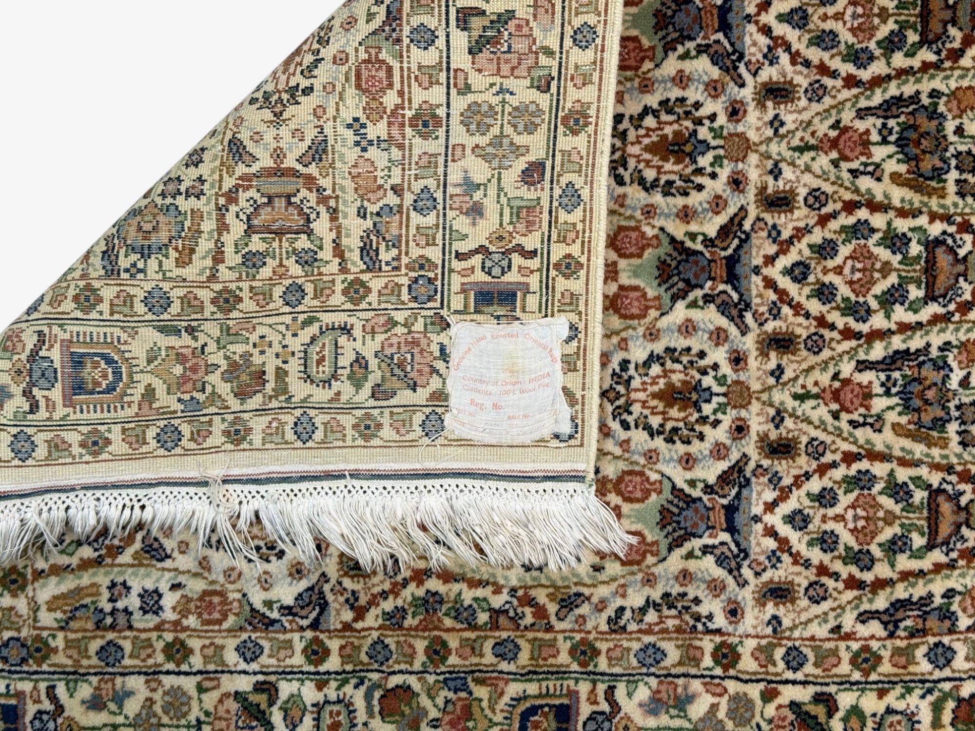 Traditional, Handwoven, Indian Wool Carpets, India, 1960s