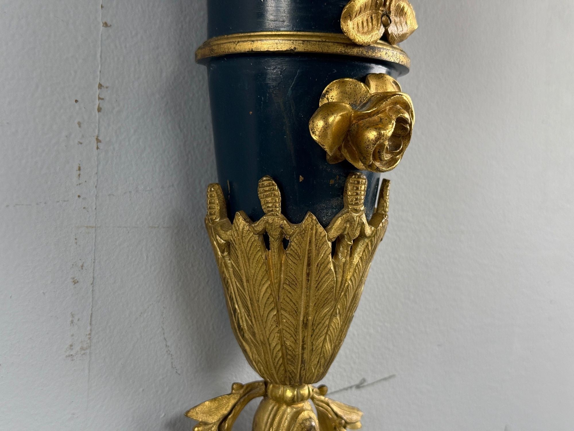 Henry Dasson Attr., Louis XVI, Wall Sconces, Bronze, France, 1860s