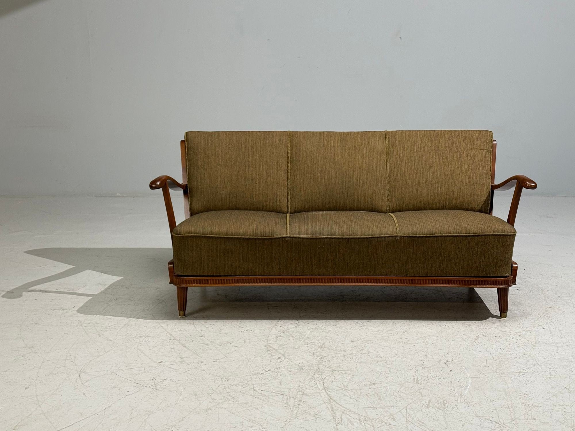 Svante Skogh, Sofa, Beech, Fabric, Sweden, 1940s