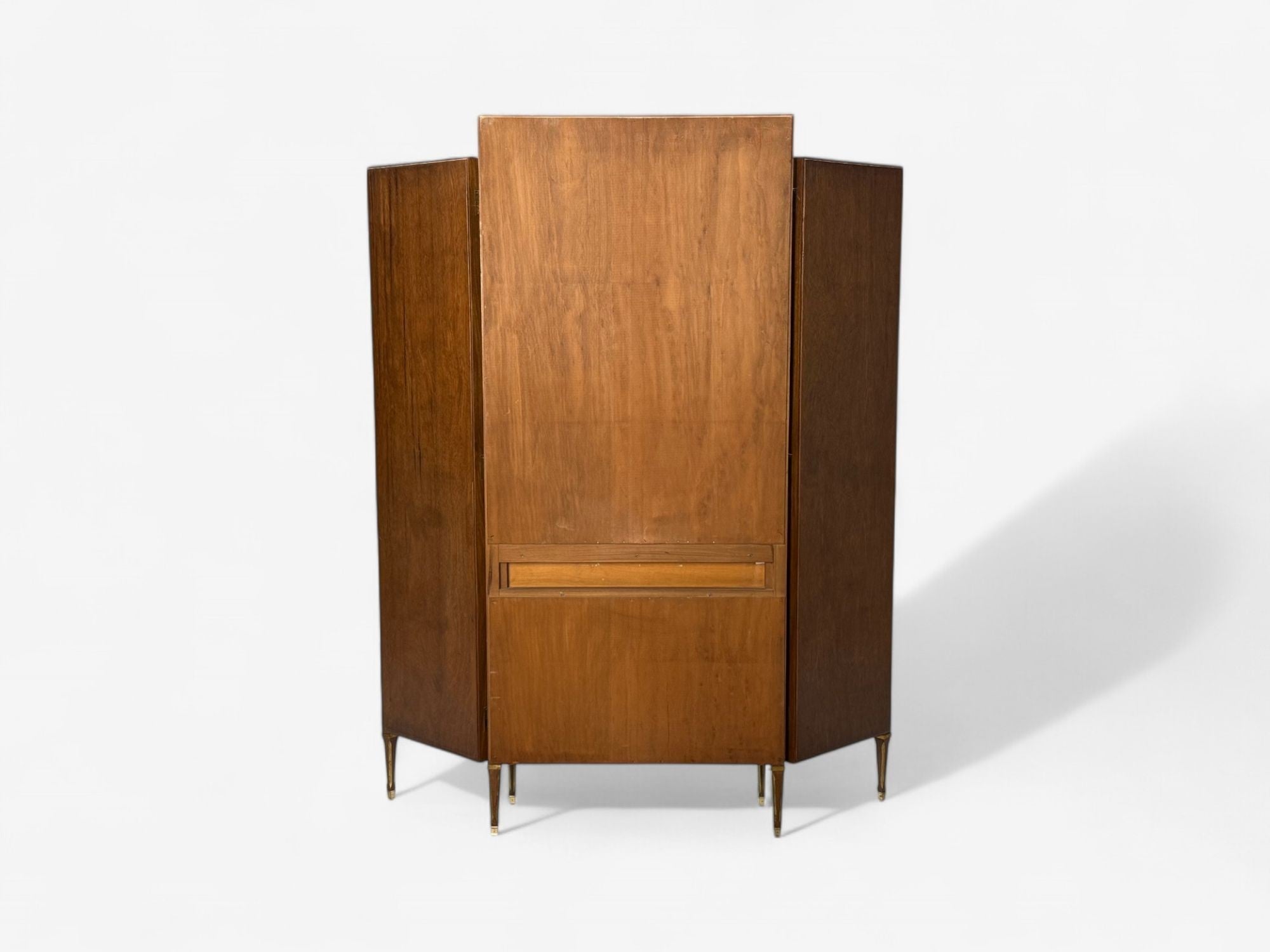 Maison Jansen, Hollywood Regency, Vanity Mirror, Mahogany, Glass, France, 1940s