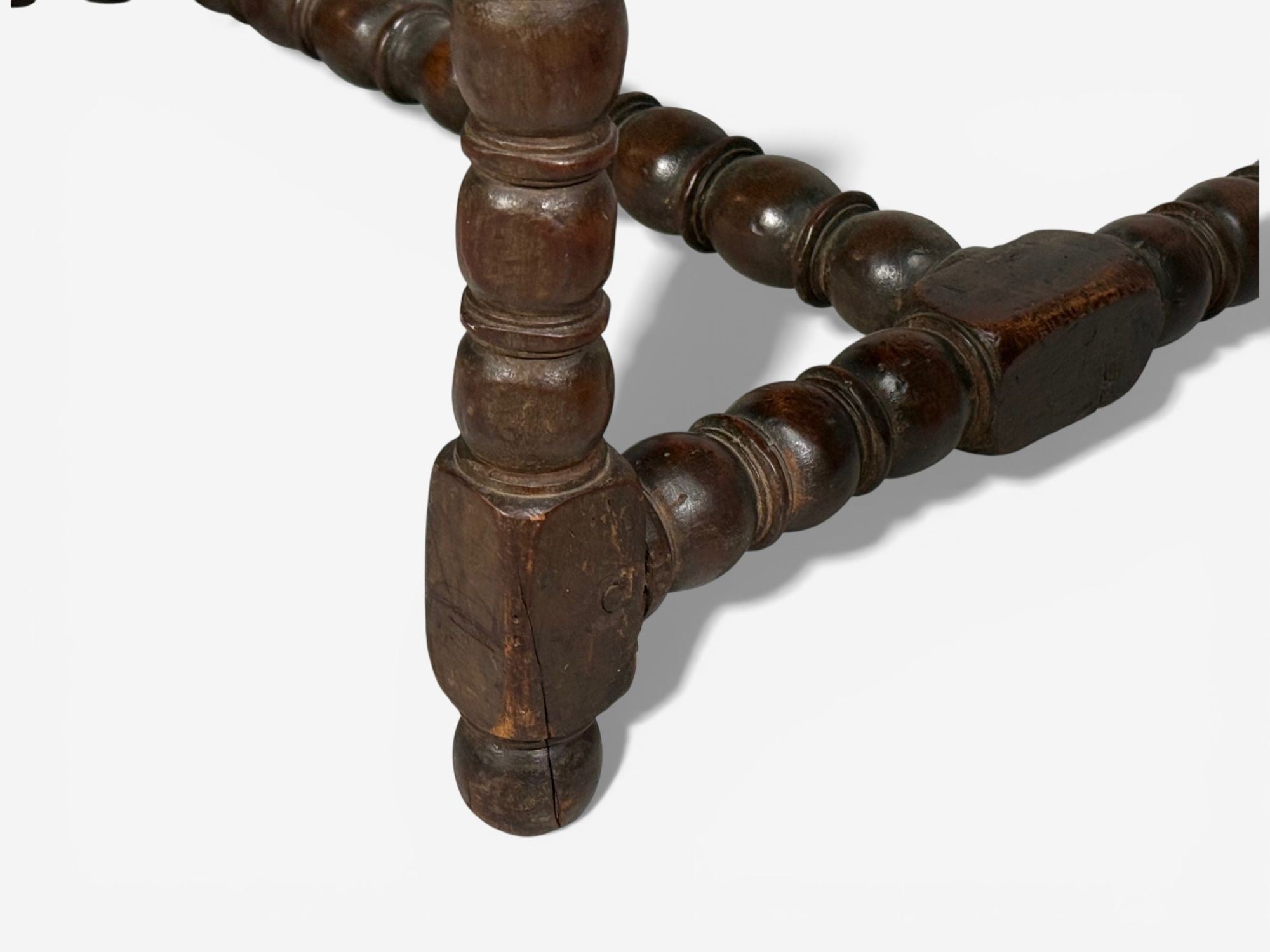 Louis XIII, Barley Twist Occasional Chairs, Fabric, Cherry, France, 17th c.