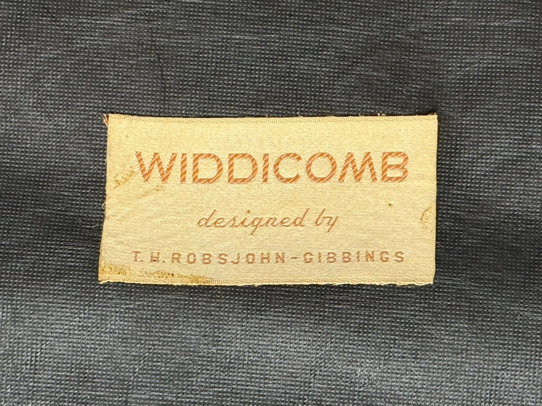 T.H. Robsjohn-Gibbings, Walnut, Scalamandre Fabric, Dining Chairs, USA, 1950s