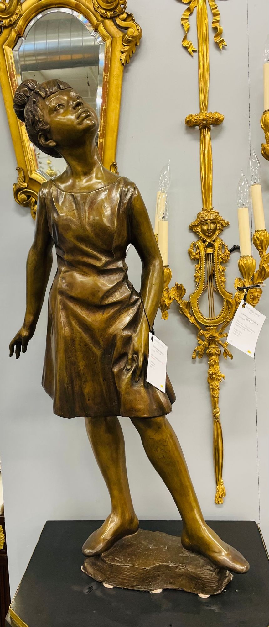 A Signed Bronze Ballerina by Italian Sculptor Sergio Benvenuto, Italy, 1950s