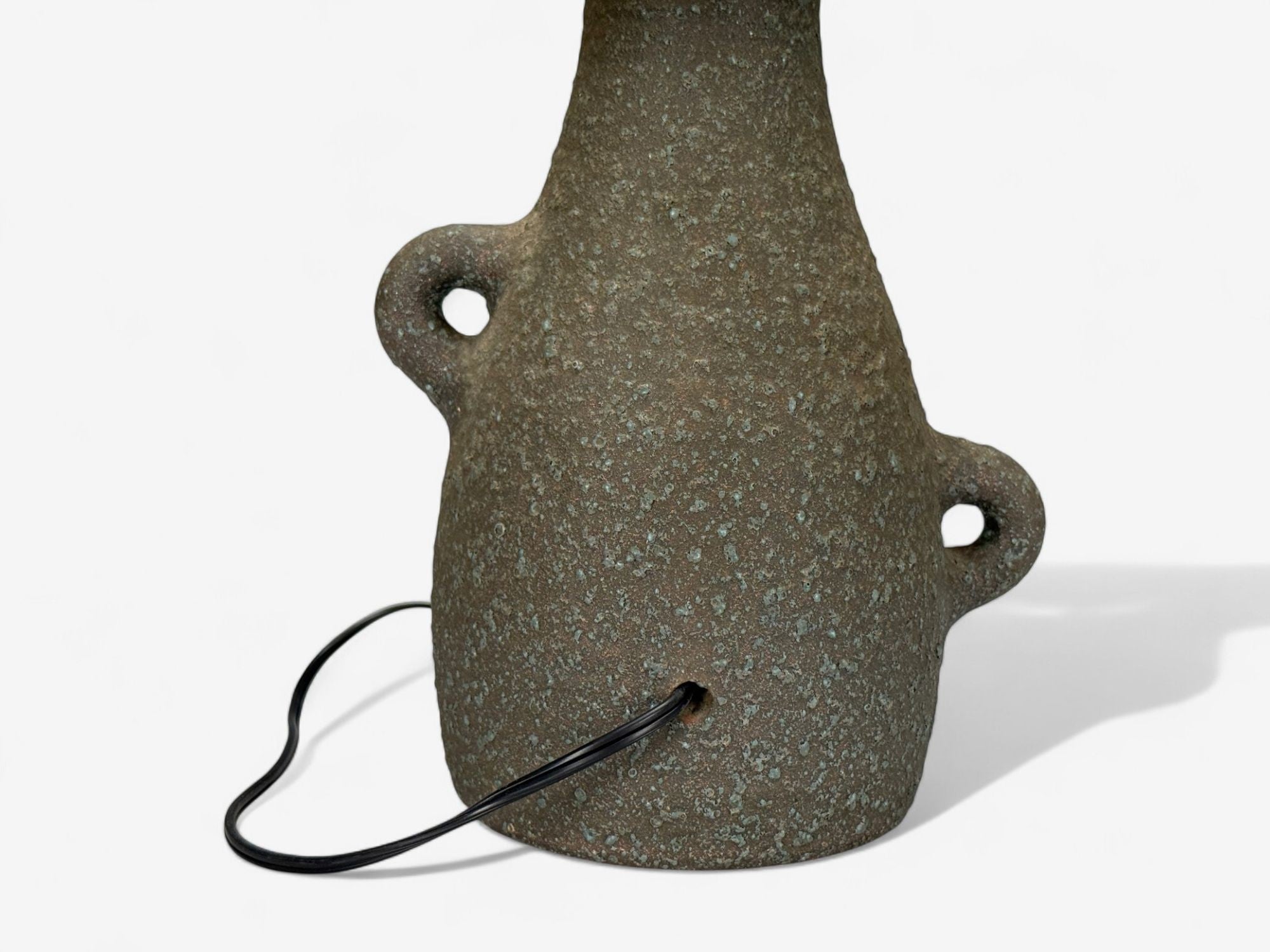 Accolay, Ceramic, Stained Glass, Spun Resin, Table Lamp, France, 1960s