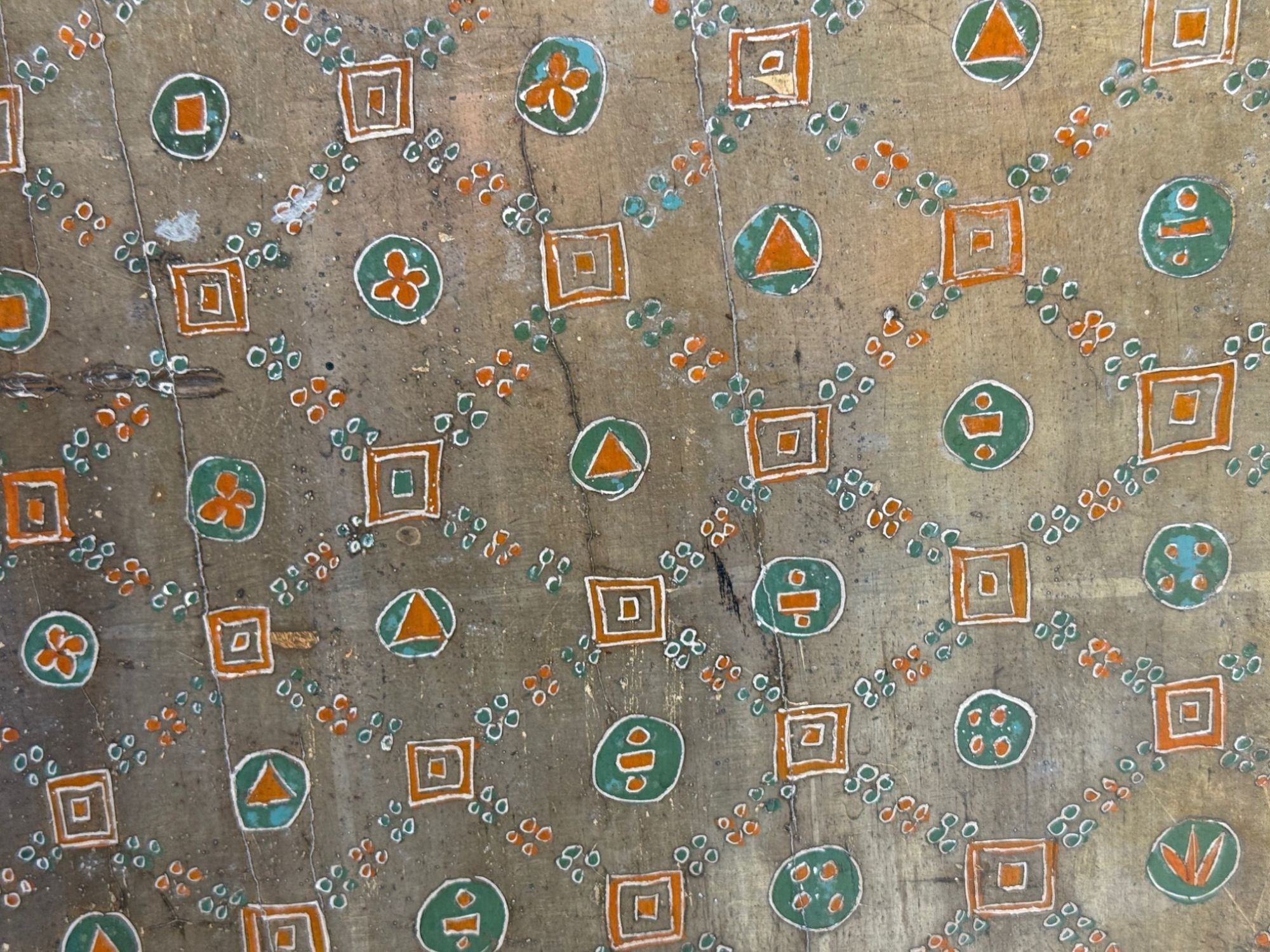 Max Kuehne, Silver Leaf, Painted Wood, Rare Commode, USA, 1950s