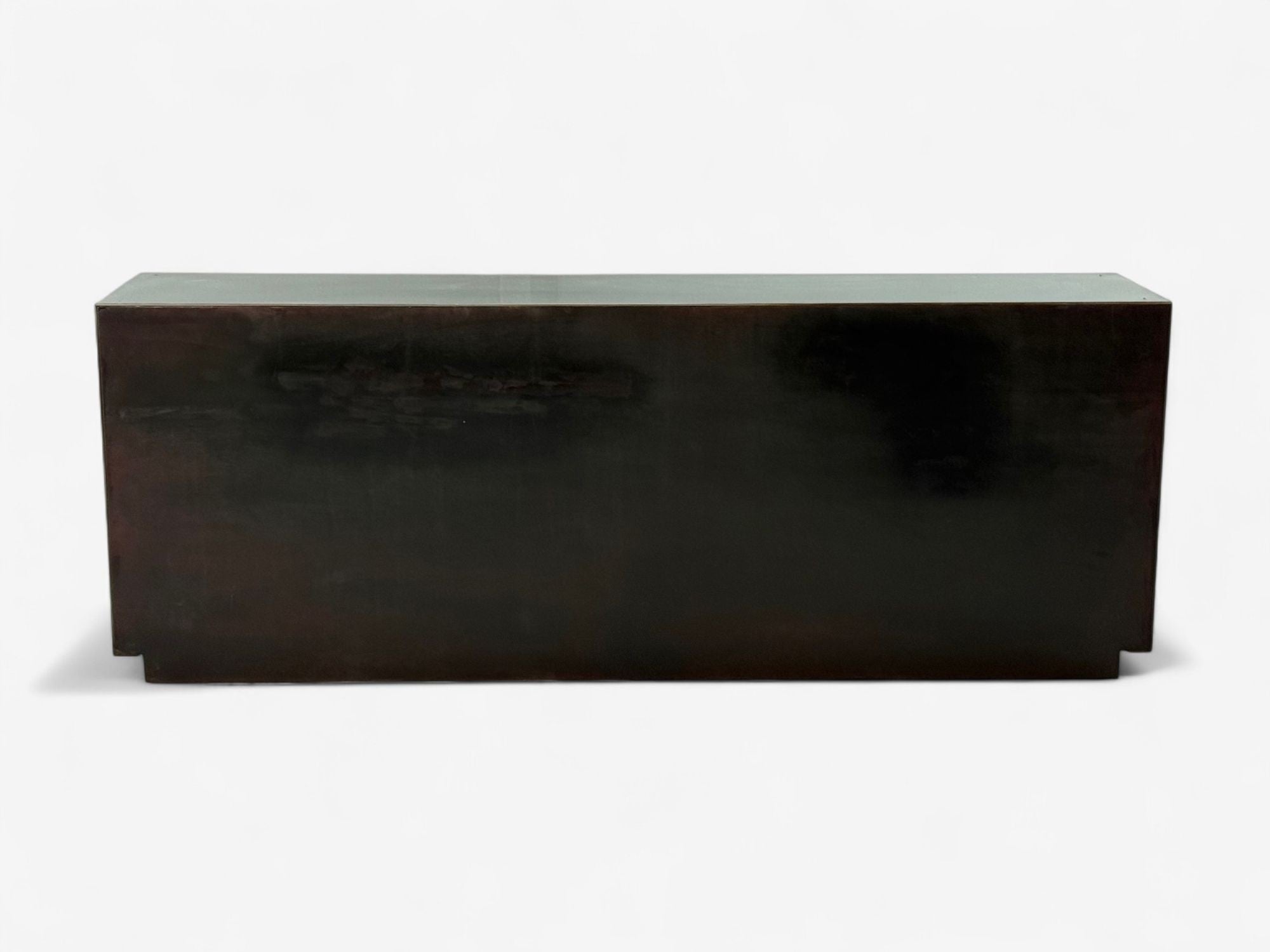 Art Deco Style, Painted Wood, Antique Glass, Mirrored Sideboard or Credenza