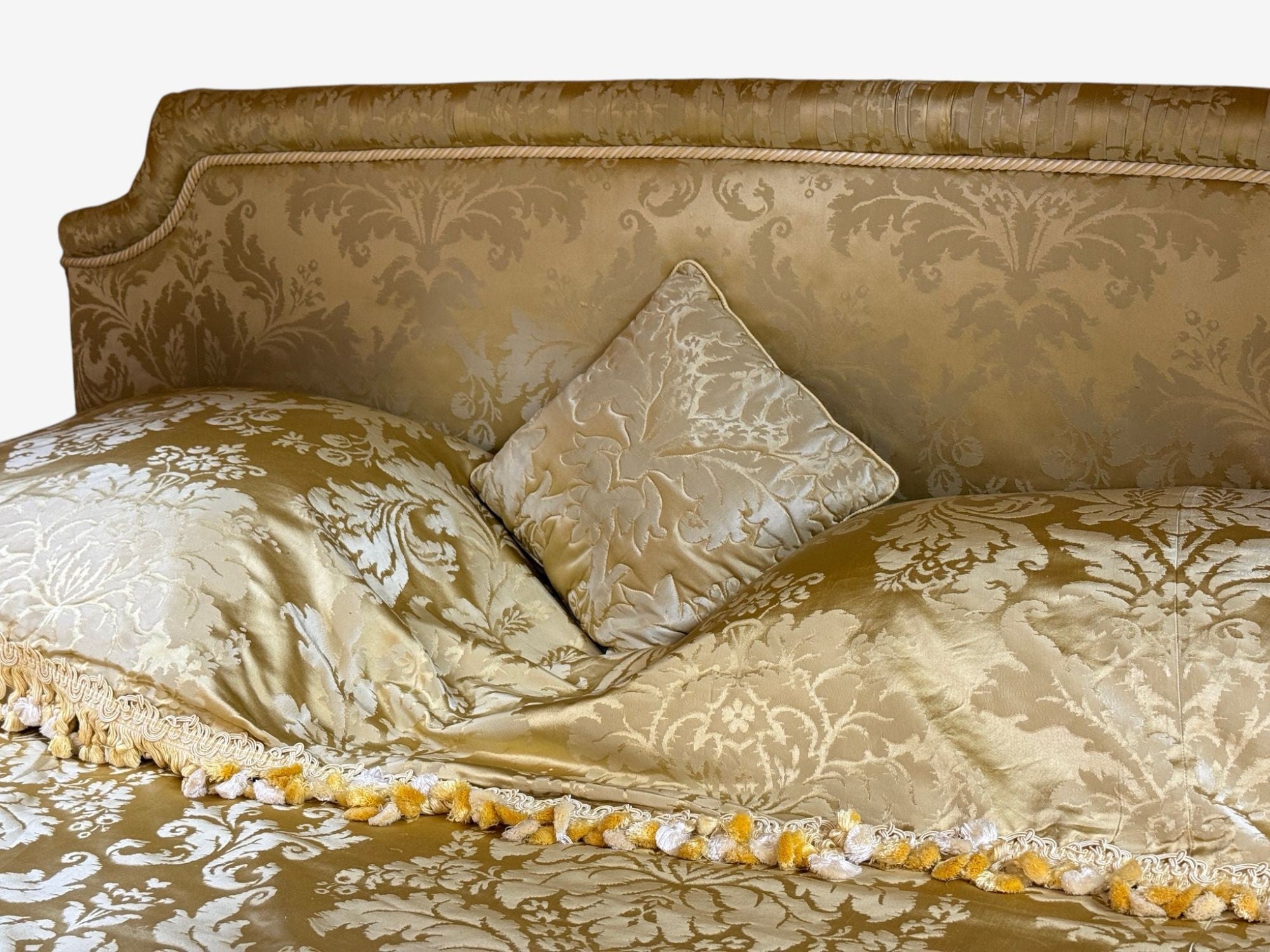 George III, Mahogany, Gilt-Wood, Silk, Canopy Bed, England c. 1880s