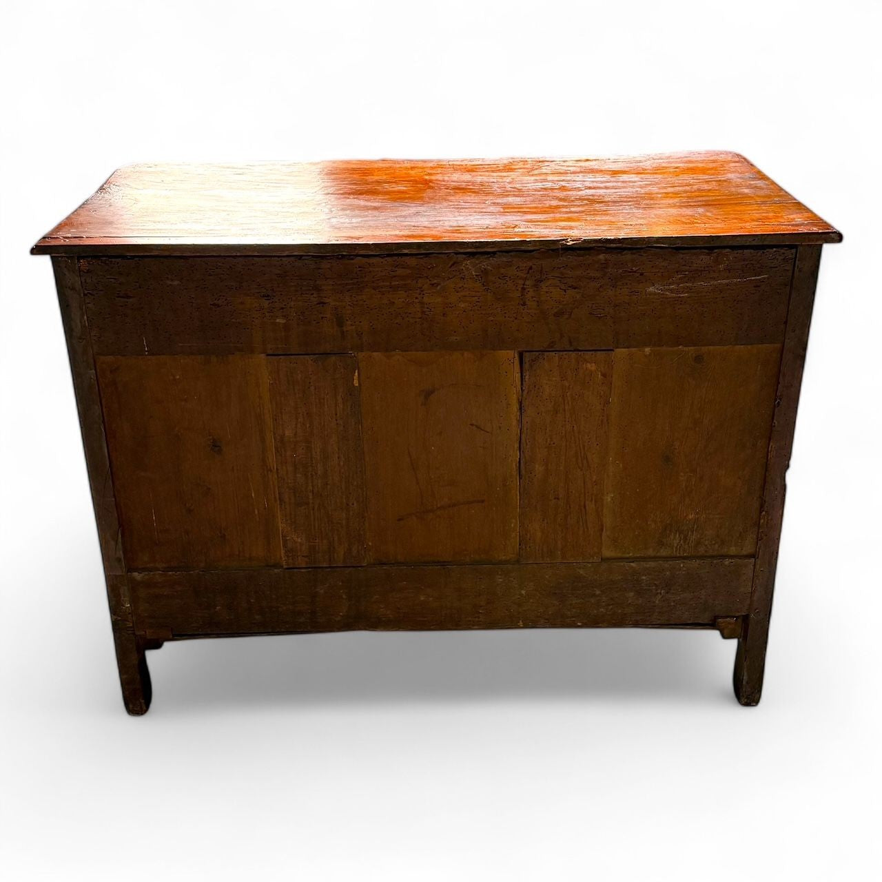 Baroque, French Louis XV, Provincial Cabinet, Walnut, Patinated Brass, 18th C.