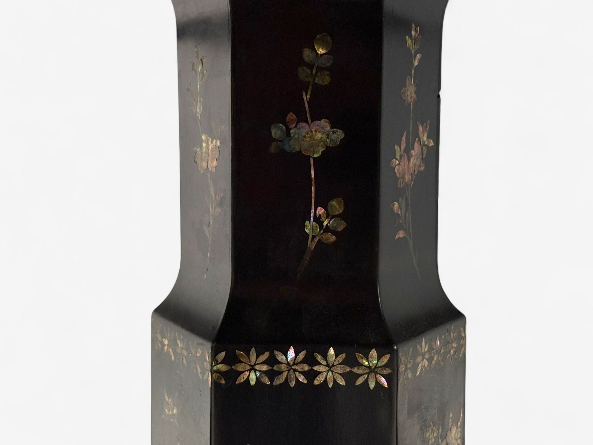Chinese Export, Ebonized Wood, Mother-of-Pearl, Center Table, China, 1900