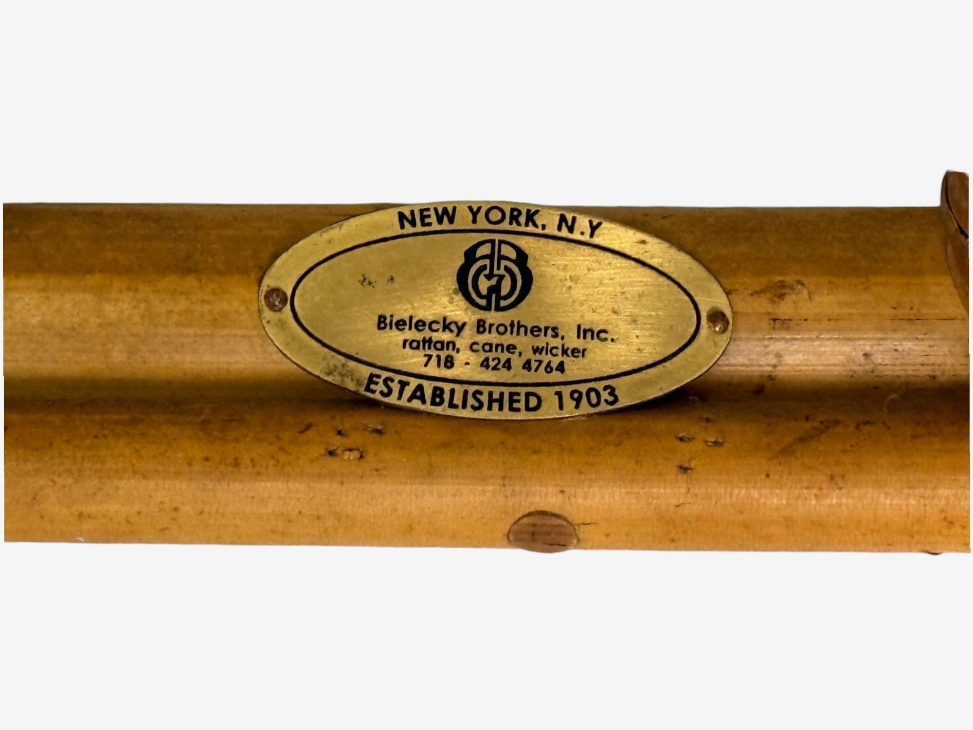 Bielecky Brothers, Modern, Six Dining Chairs, Rattan, Cane, USA, 21st C.