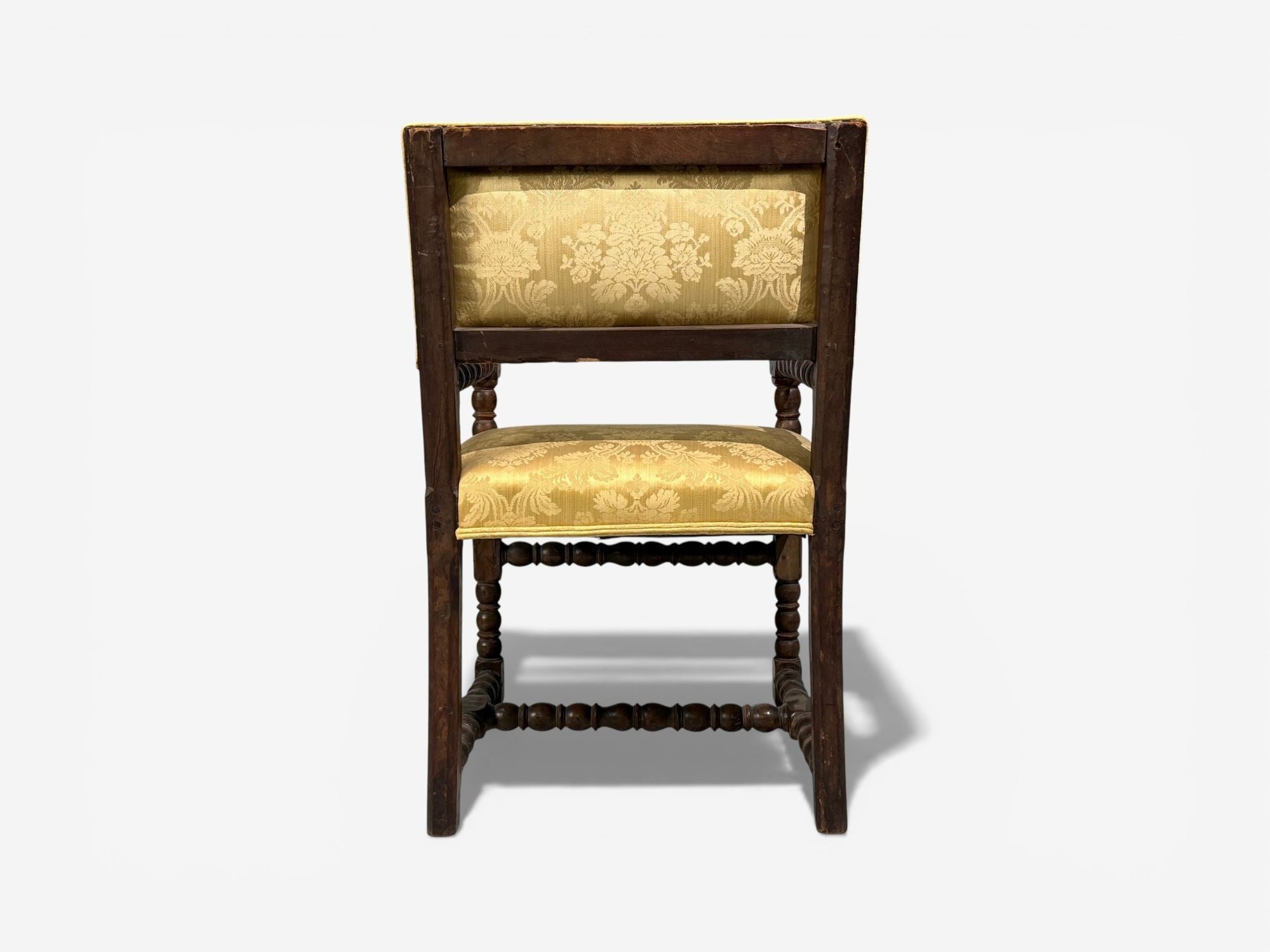 Louis XIII, Barley Twist Occasional Chairs, Fabric, Cherry, France, 17th c.