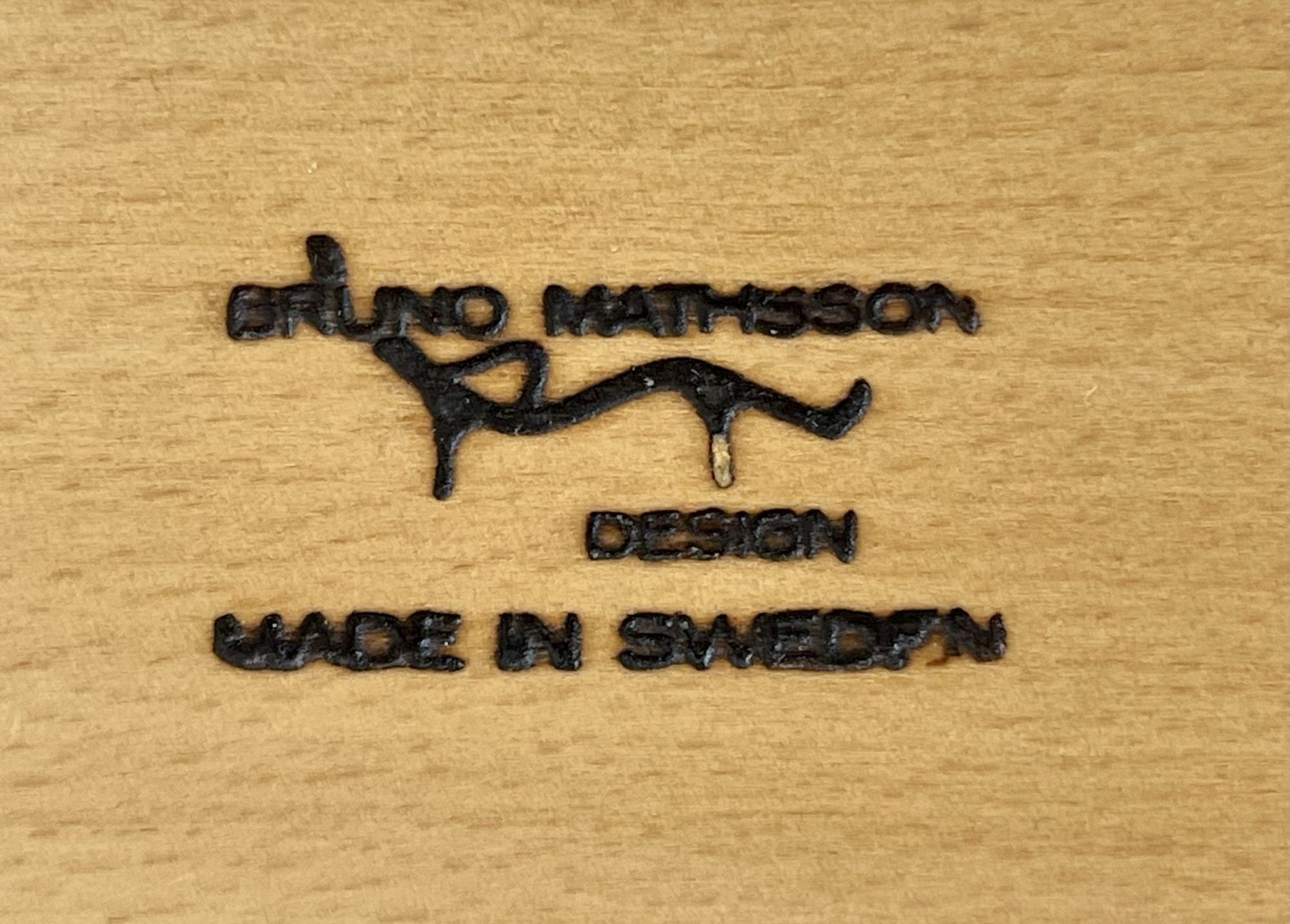 Mid-Century Modern 'Mina' Lounge / Arm Chair, Bruno Mathsson, Sweden, 1950s