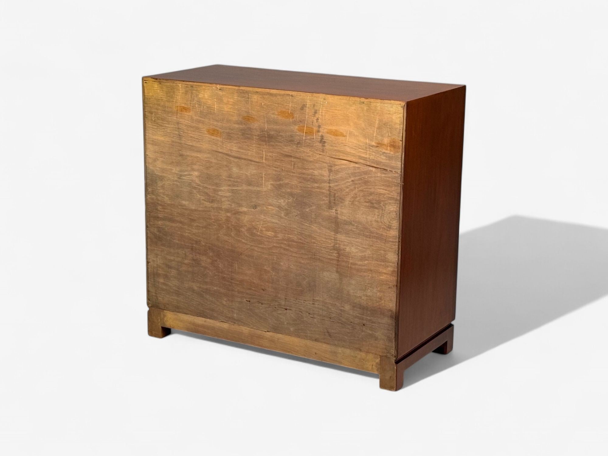 Tommi Parzinger, Wood, Brass, Green Leather, Chests of Drawers, USA, 1950s