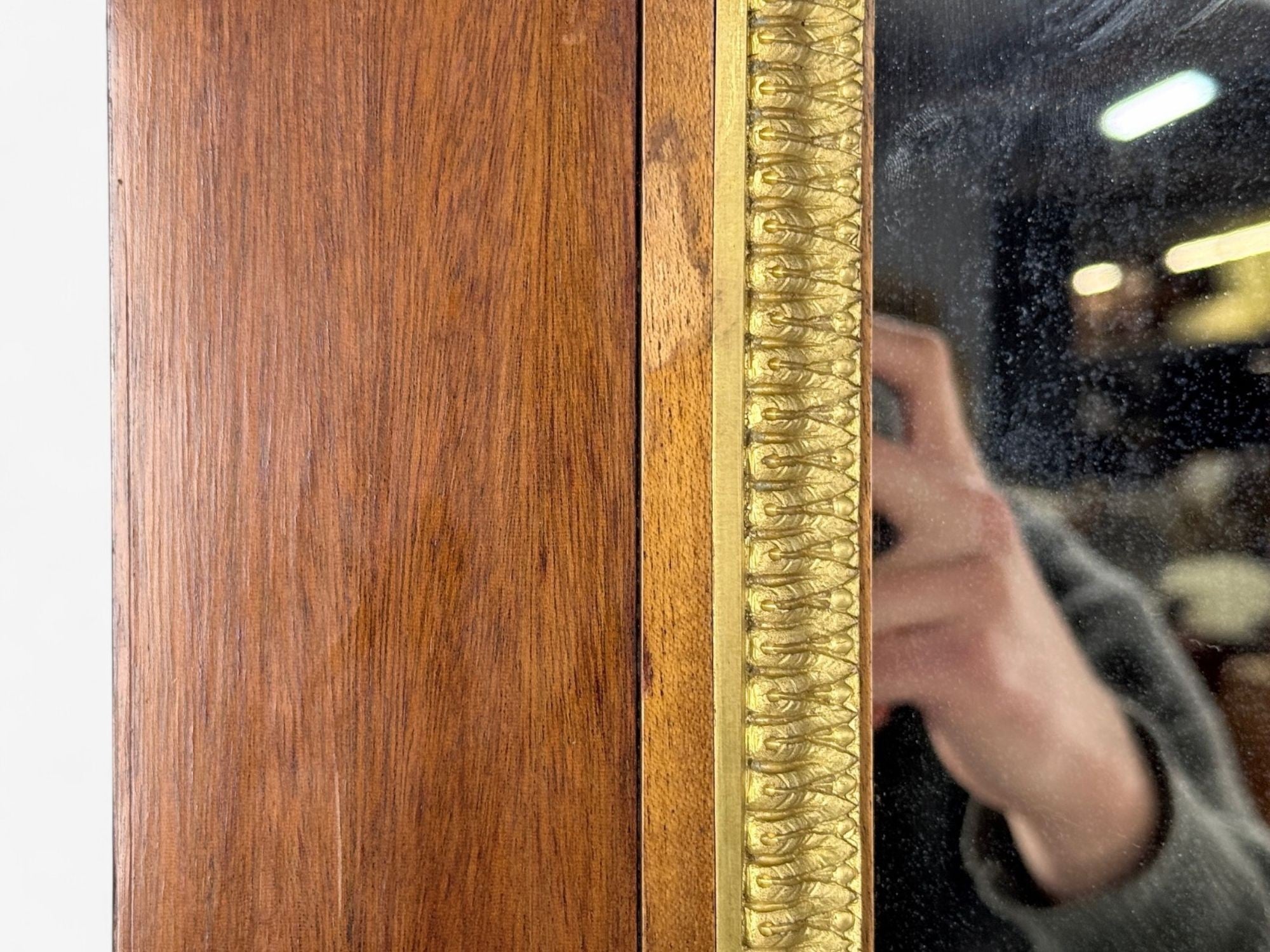 Empire Revival, Mahogany, Bronze, Monumental Mirror and Console, France, 19th c.