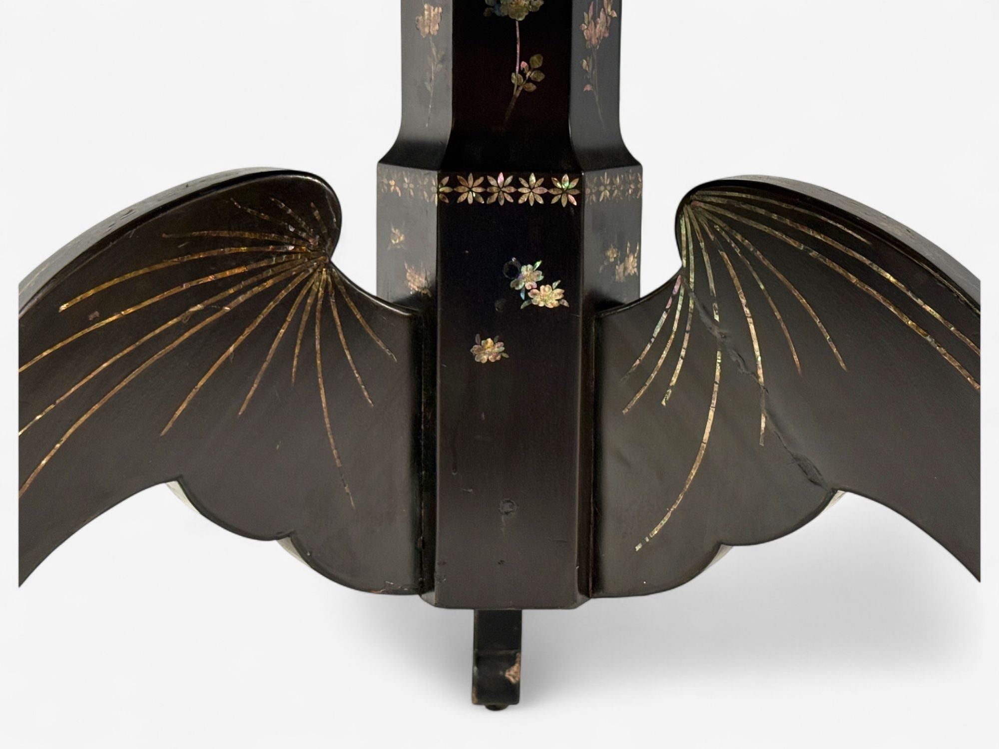 Chinese Export, Ebonized Wood, Mother-of-Pearl, Center Table, China, 1900