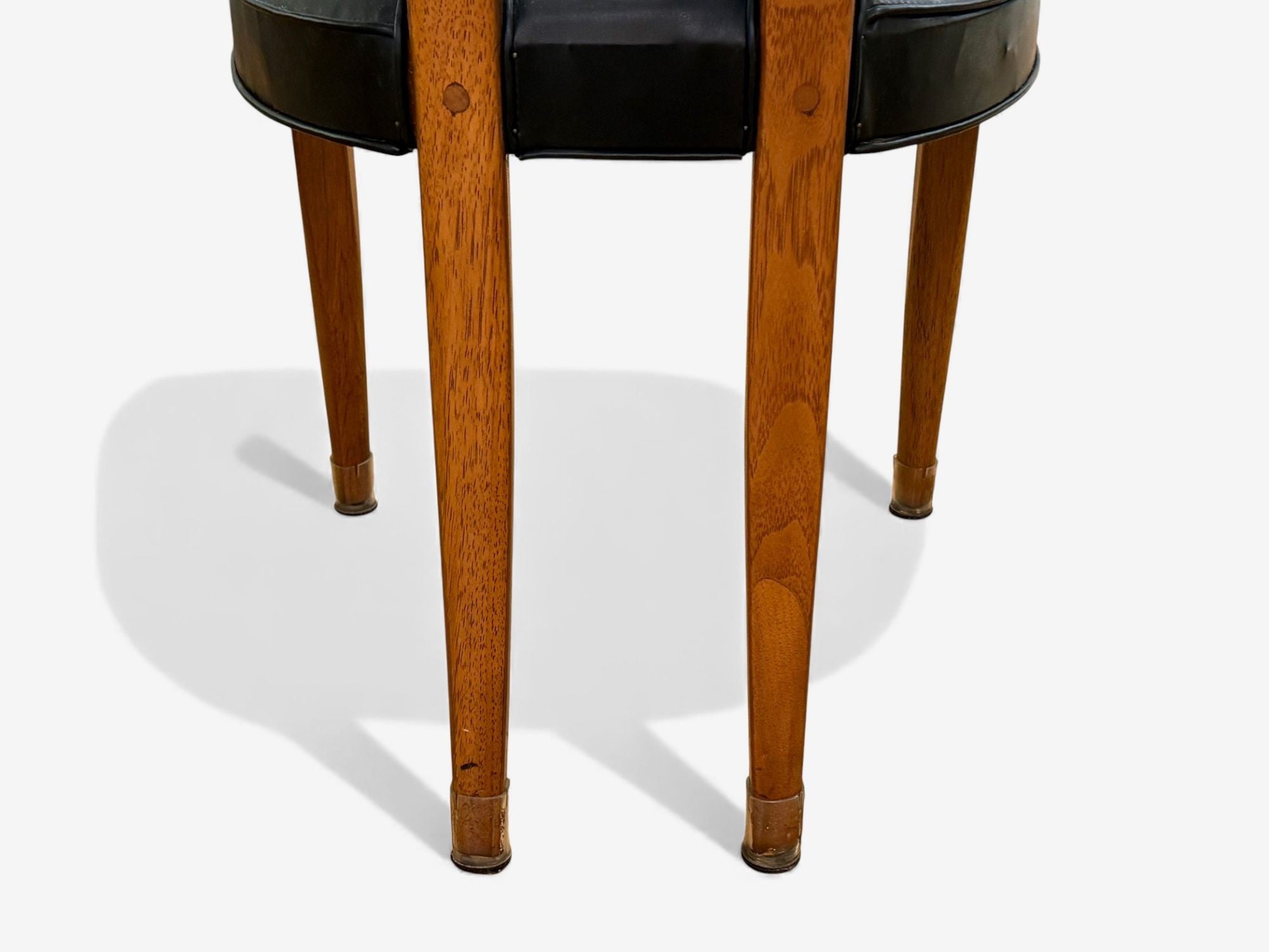 Ole Wanscher, Teak, Leatherette, T-Back Occasional Chairs, Denmark, 1960s