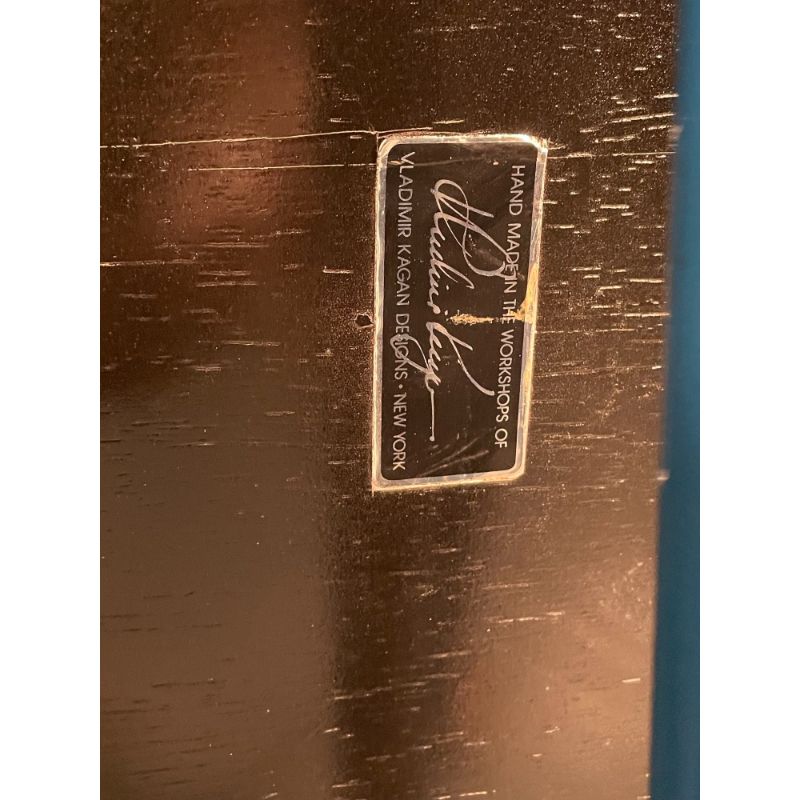 Mid-Century Modern Eva Dining Table by Vladimir Kagan, Labeled Full Dining Set