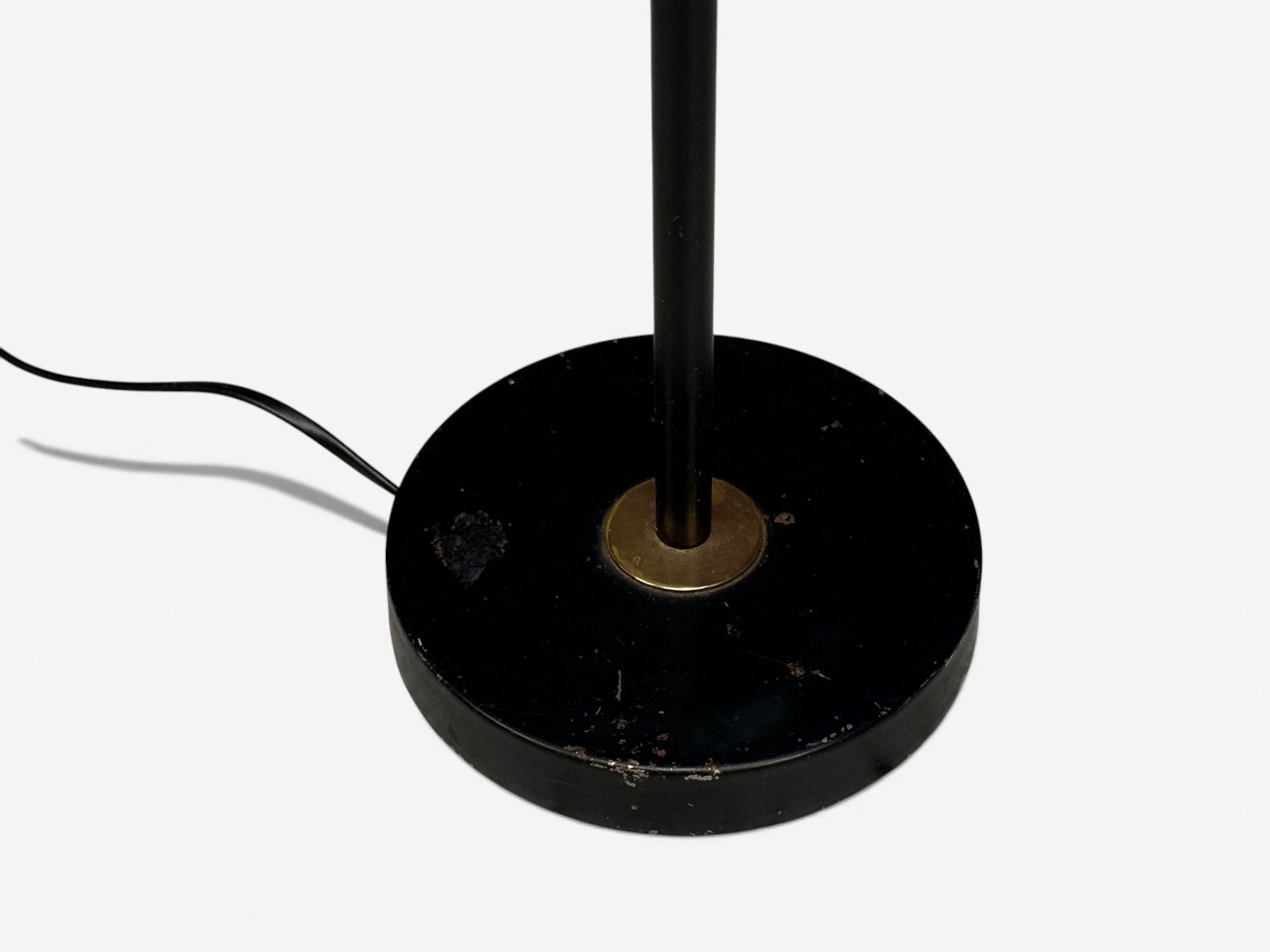 AJH, Swedish Modern, Adjustable Floor Lamp, Metal, Brass, Sweden, 1950s