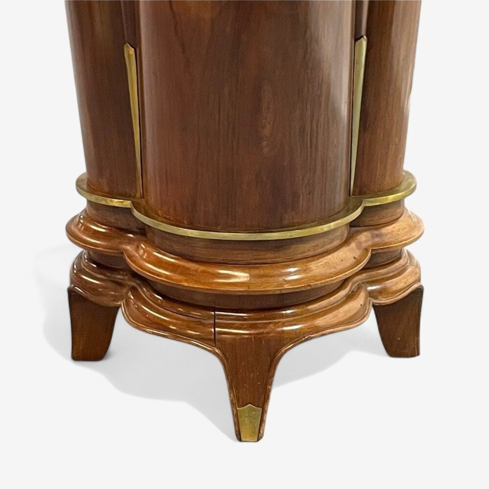 Jules Leleu, French Art Deco, Rosewood, Abalone, Rare Dining Table, France, 1930s