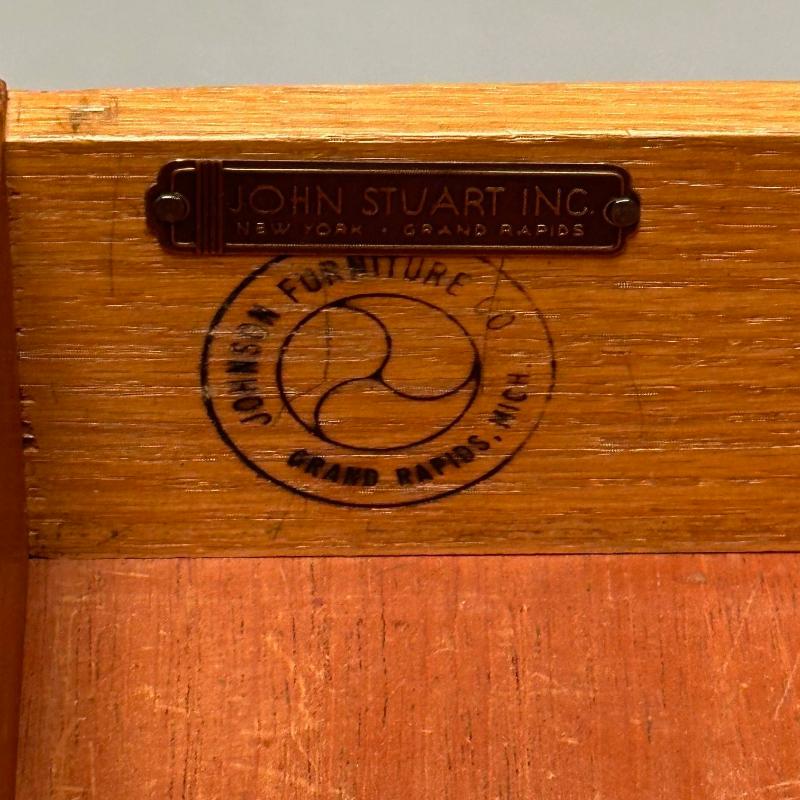 Mid-Century Modern Paul Frankl / John Stuart Nightstands, Side, End Tables, 1950