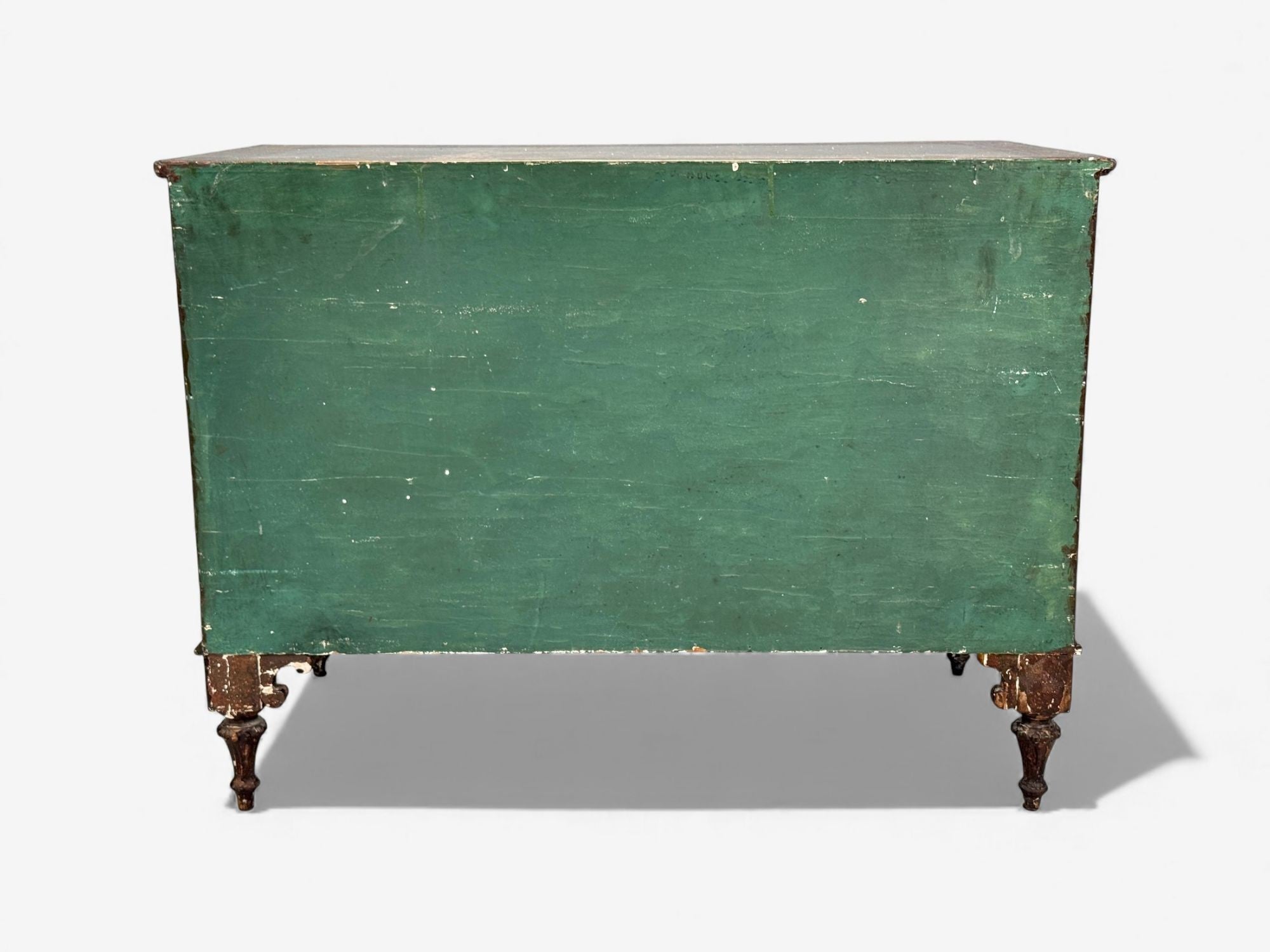 Max Kuehne, Silver Leaf, Painted Wood, Rare Commode, USA, 1950s