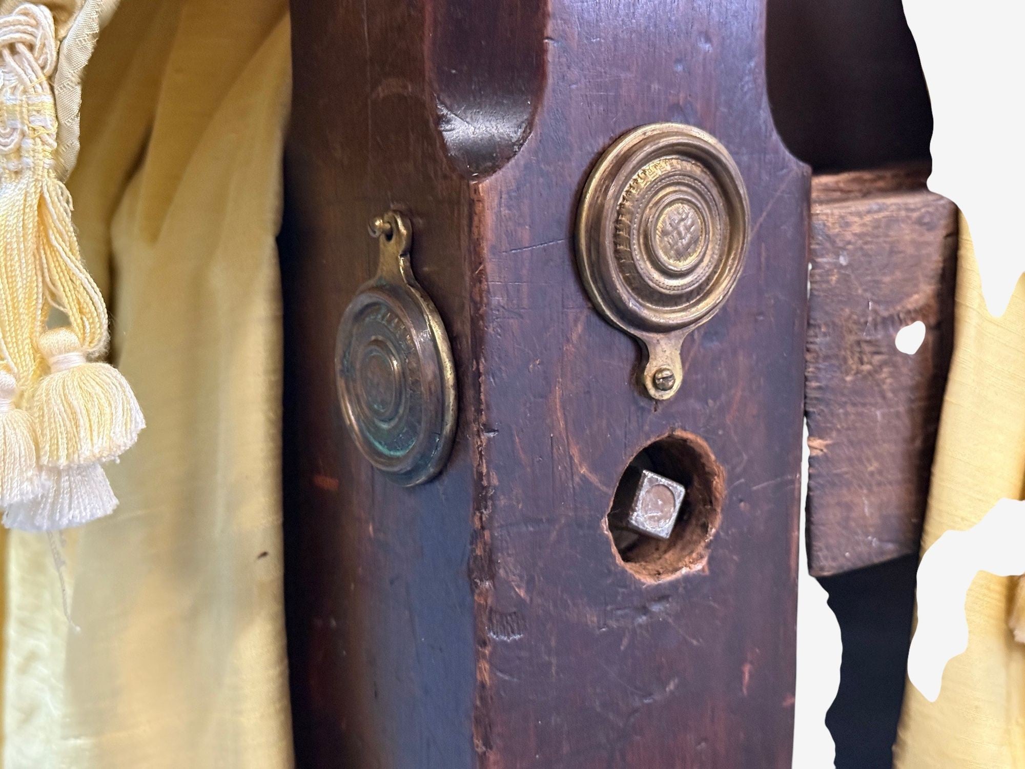 George III, Mahogany, Gilt-Wood, Silk, Canopy Bed, England c. 1880s