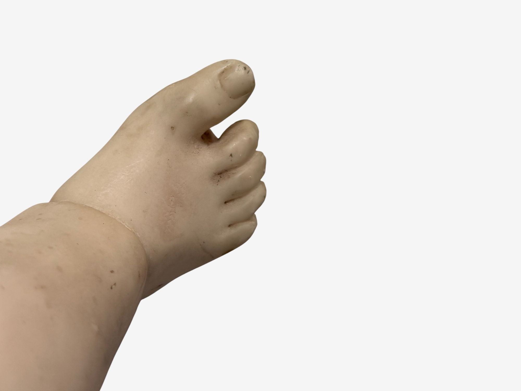 Neoclassical, Faux Marble, Seated Angel Busts on Sleighs, Italy, 1960s