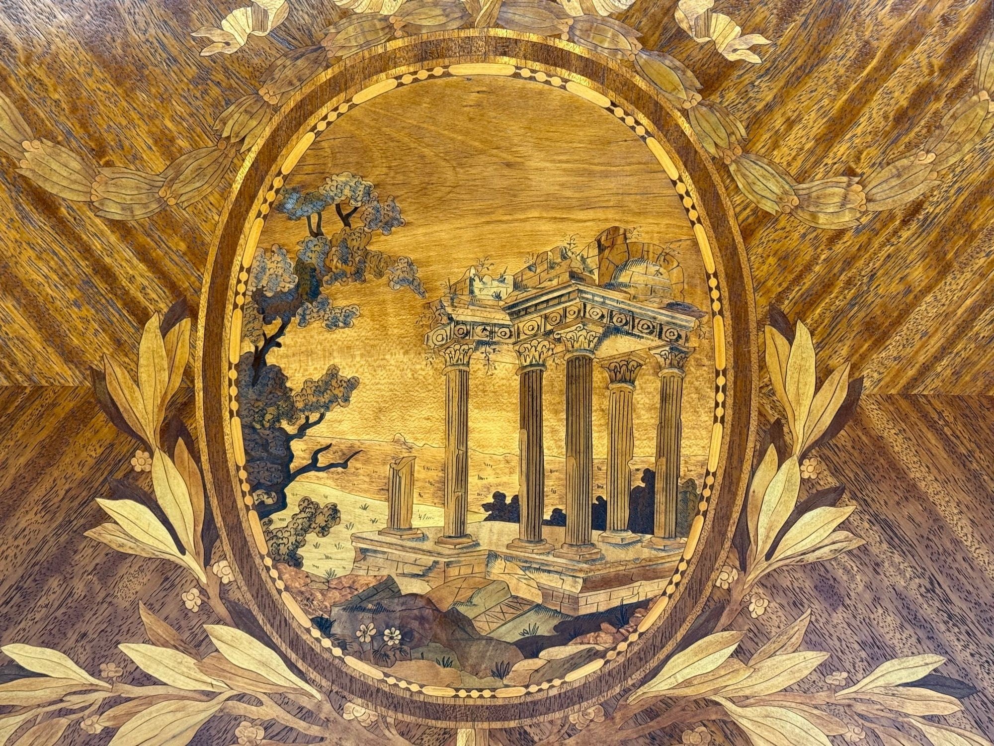 Haentges Frères, Louis XVI, Marquetry, Bronze, Vitrine Cabinets, Paris, 19th C.