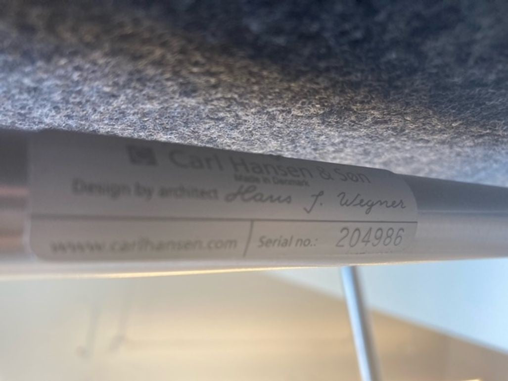 Mid-Century Modern Wing / Lounge Chair by Hans Wegner for Carl Hansen, Labeled