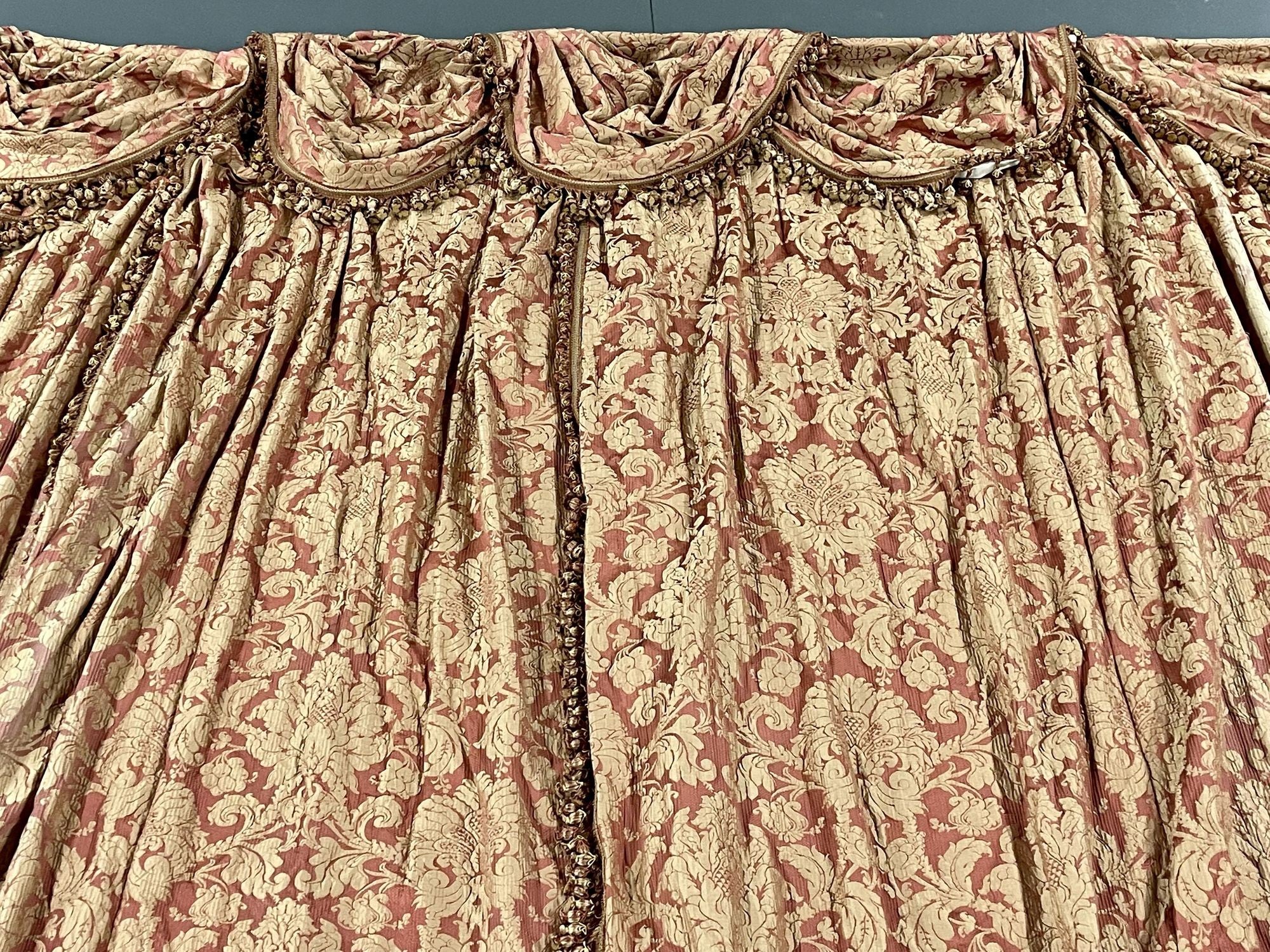 Pair of Burgundy Wall or Window Treatments, Curtains, Drapes, Scalamandré