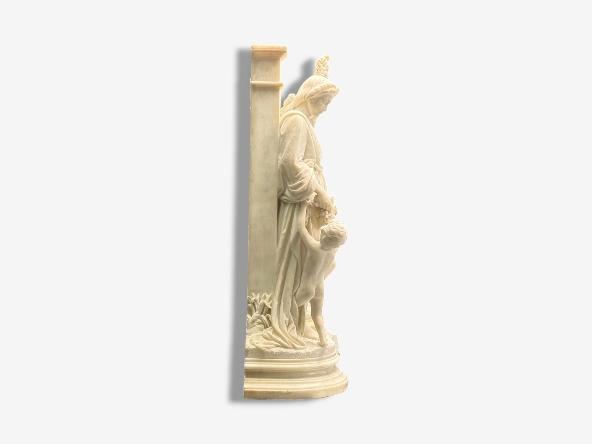 Neoclassical, Mother and Children, Marble Sculptures, Italy, 1920s
