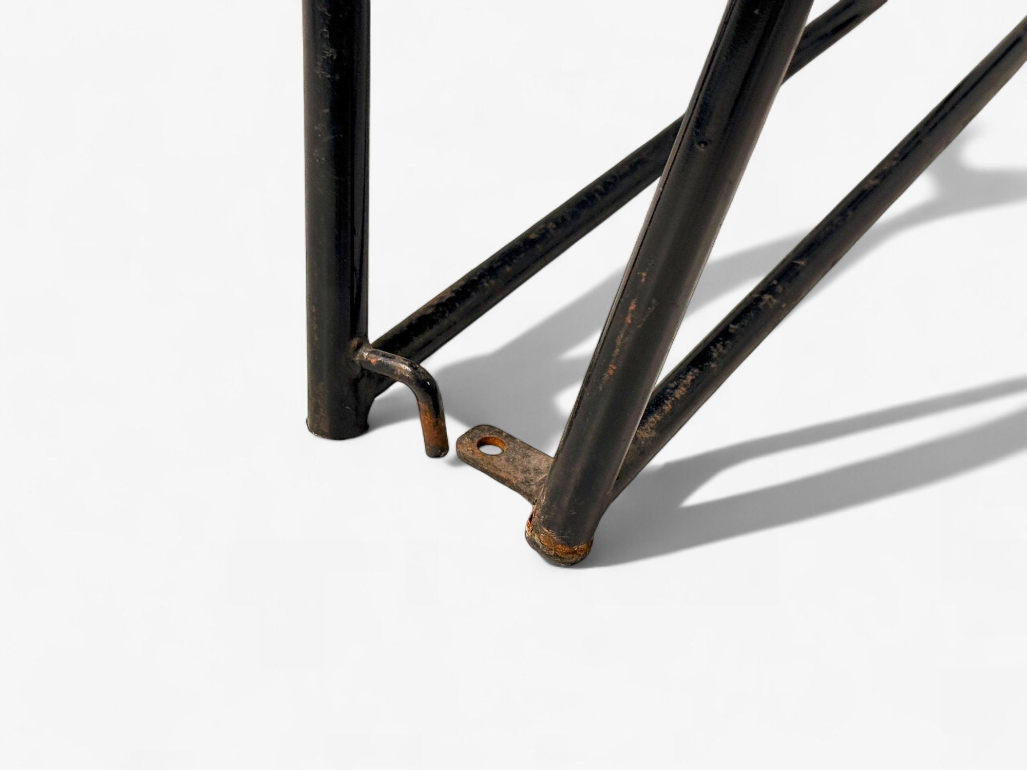 Studio BBPR, Lacquered Iron, Wood, Twelve Armchairs, Italy, 1960s