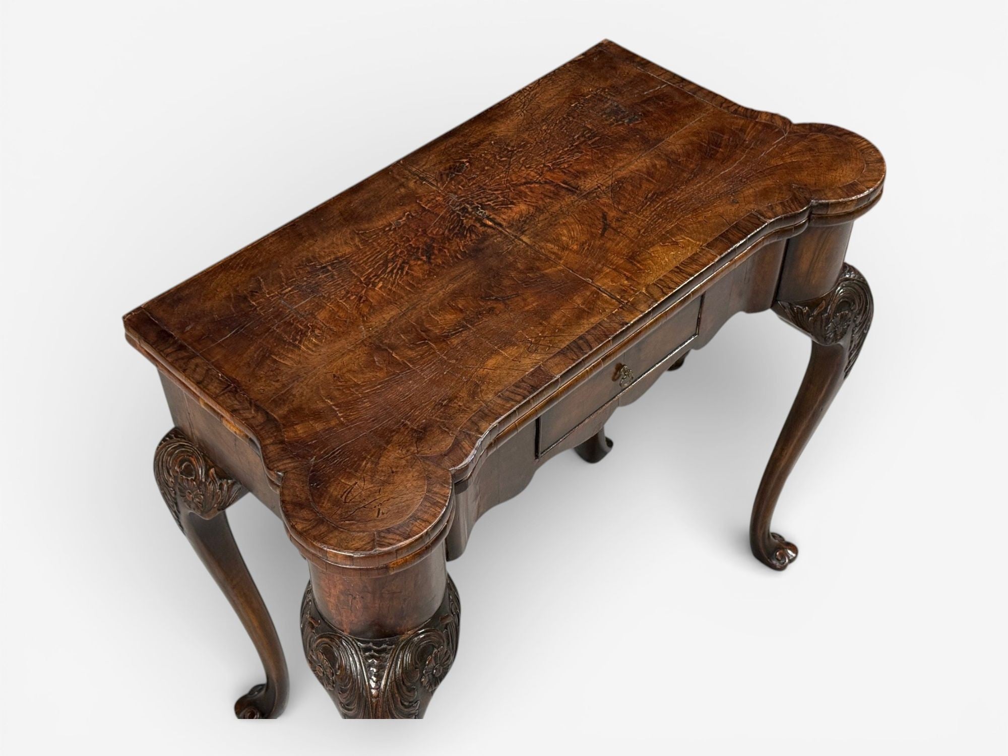 Georgian, Card or Game Tables, A Pair, Tapestry, Mahogany, 18th Century