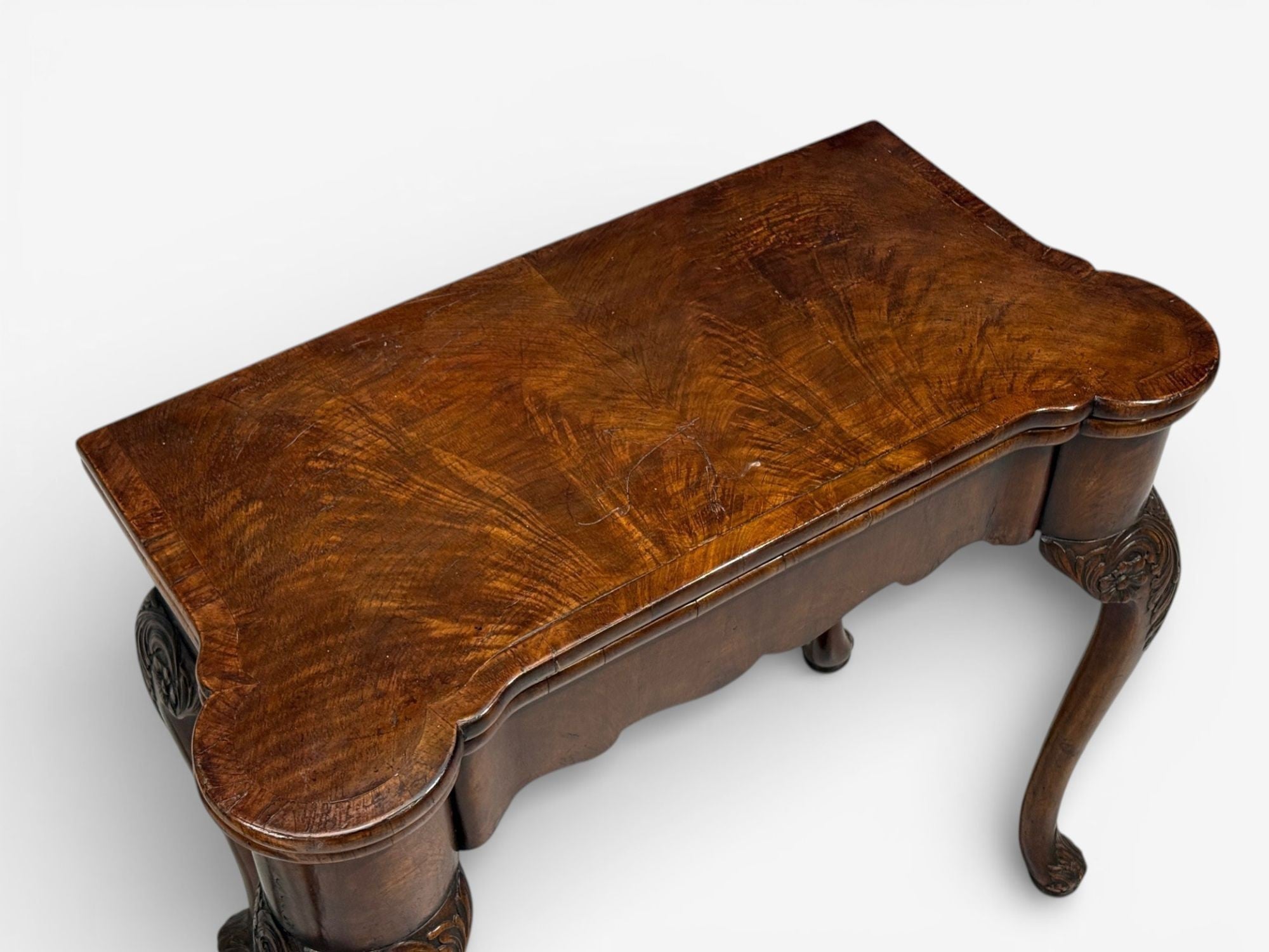 Georgian, Card or Game Tables, A Pair, Tapestry, Mahogany, 18th Century