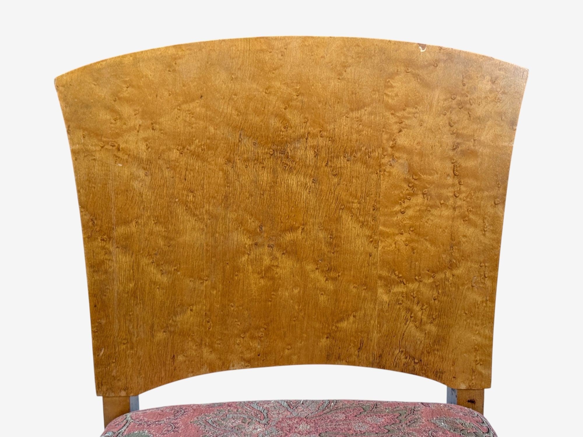 Andrew Szoeke, Satinwood, Oak, Writing Desk and Chair, USA, 1950s