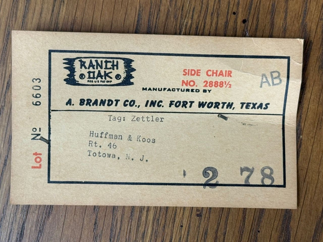 A. Brandt Ranch Oak, Oak, Writing Desk and Chair, USA, 1950s