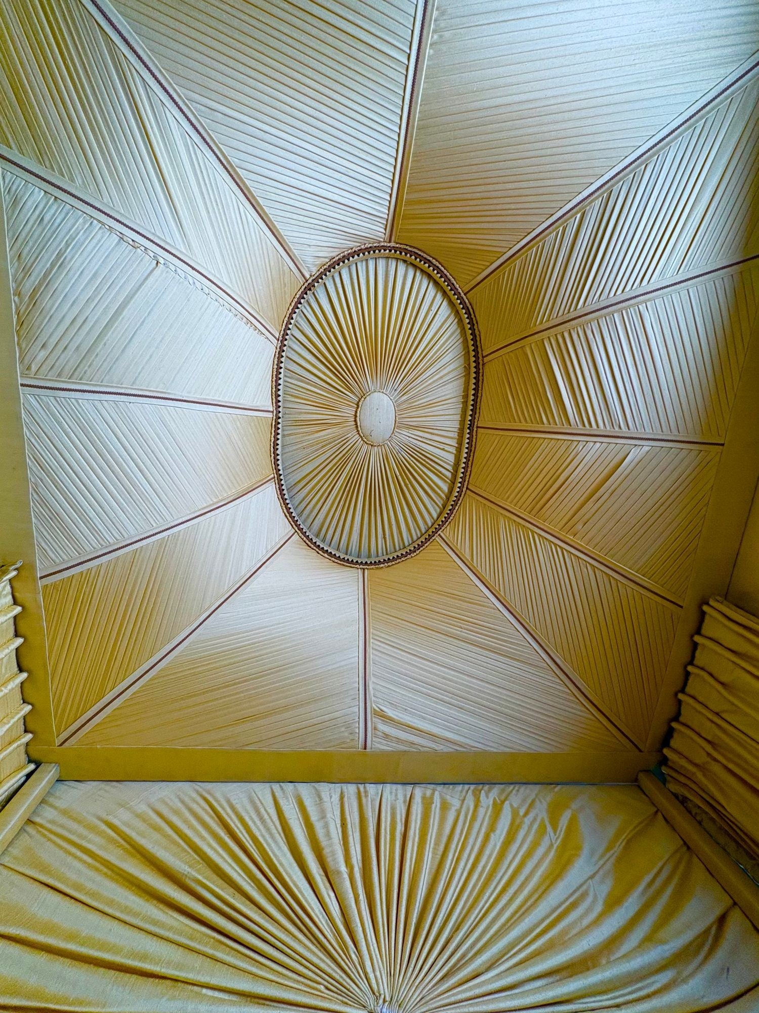 George III, Mahogany, Gilt-Wood, Silk, Canopy Bed, England c. 1880s