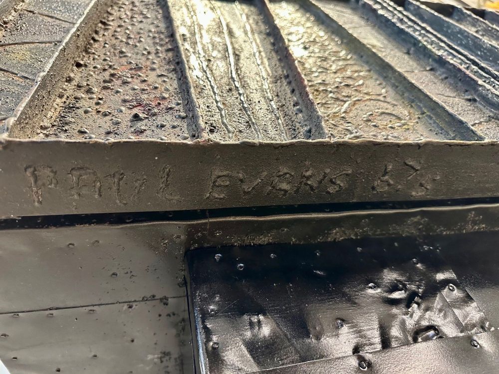 Paul Evans, Brutalist Mid-Century Modern, Deep Relief Sideboard, Steel, 1967