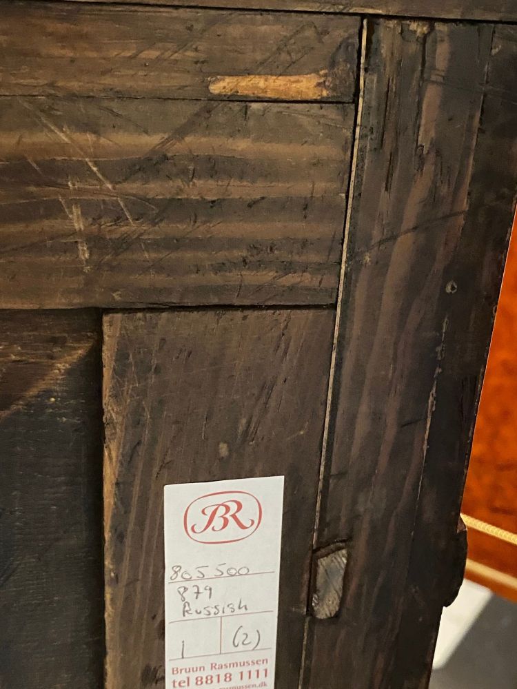 Neoclassical, Rare Commodes, Tortoise Shell Veneer, Bronze, Baltic States, 1880s