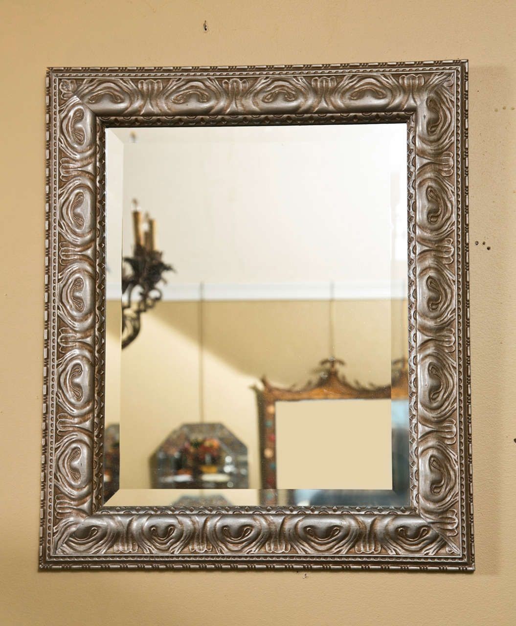 Pair of Silver Gilt Mirrors Manner of Maison Jansen