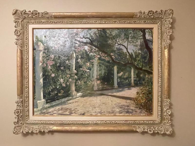 Georges Antoine Rochegrosse, Oil on Canvas, Almond Trees, Sotheby's Provenance