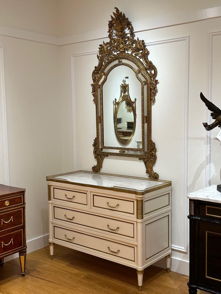 Italian Louis XVI Style, Hollywood Regency, Large Wall Mirrors, Italy 1930s