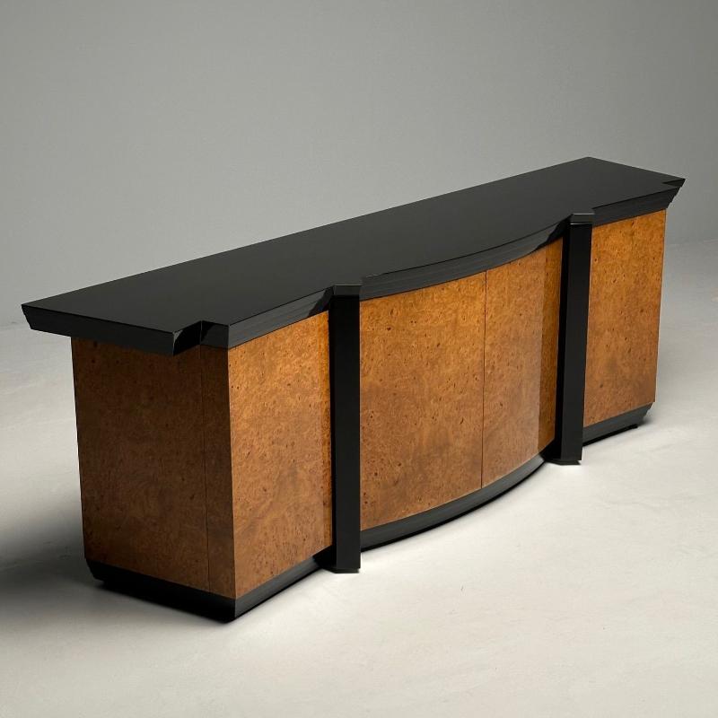 Mid-Century Modern Eva Sideboard by Vladimir Kagan Birdseye Maple, Lacquer, 1983