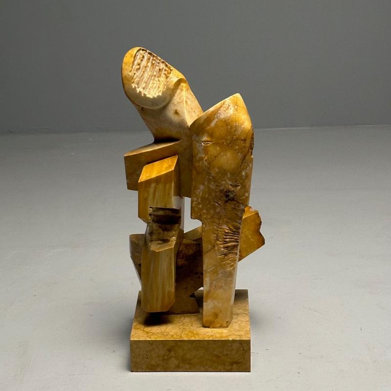 Mid-Century Modern Abstract Marble Sculpture / Statue, Signed and Dated, 1983