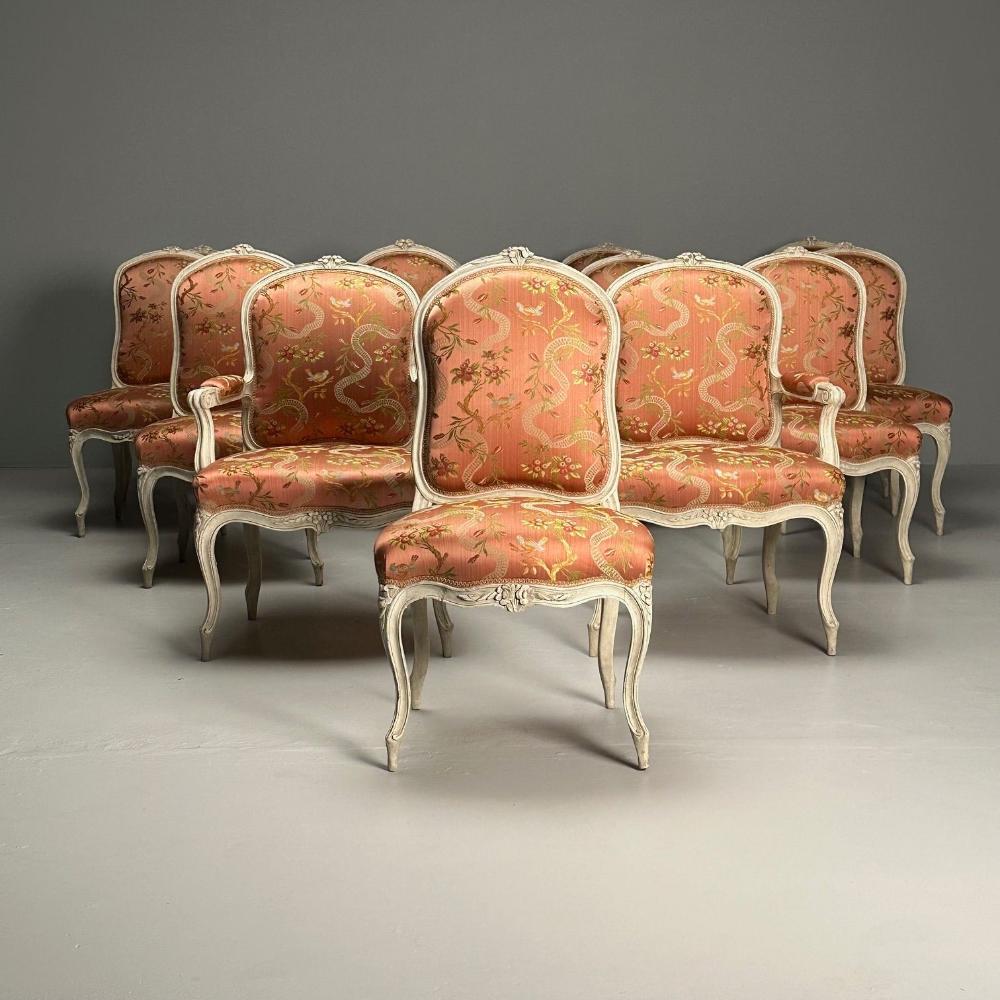 Jean Baptist Cresson, Louis XV, 14 Dining Chairs, France, 18th C., Christies