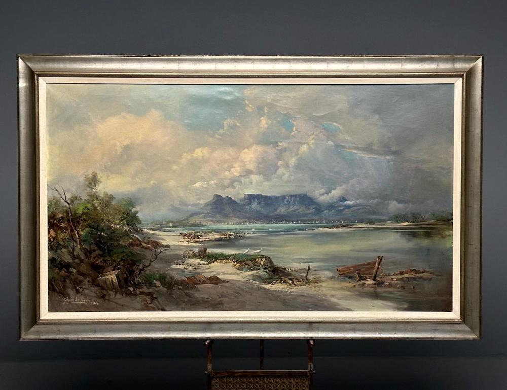 Gabriel Cornelis de Jongh, Oil on Canvas, Mountain Landscape, Signed and Dated