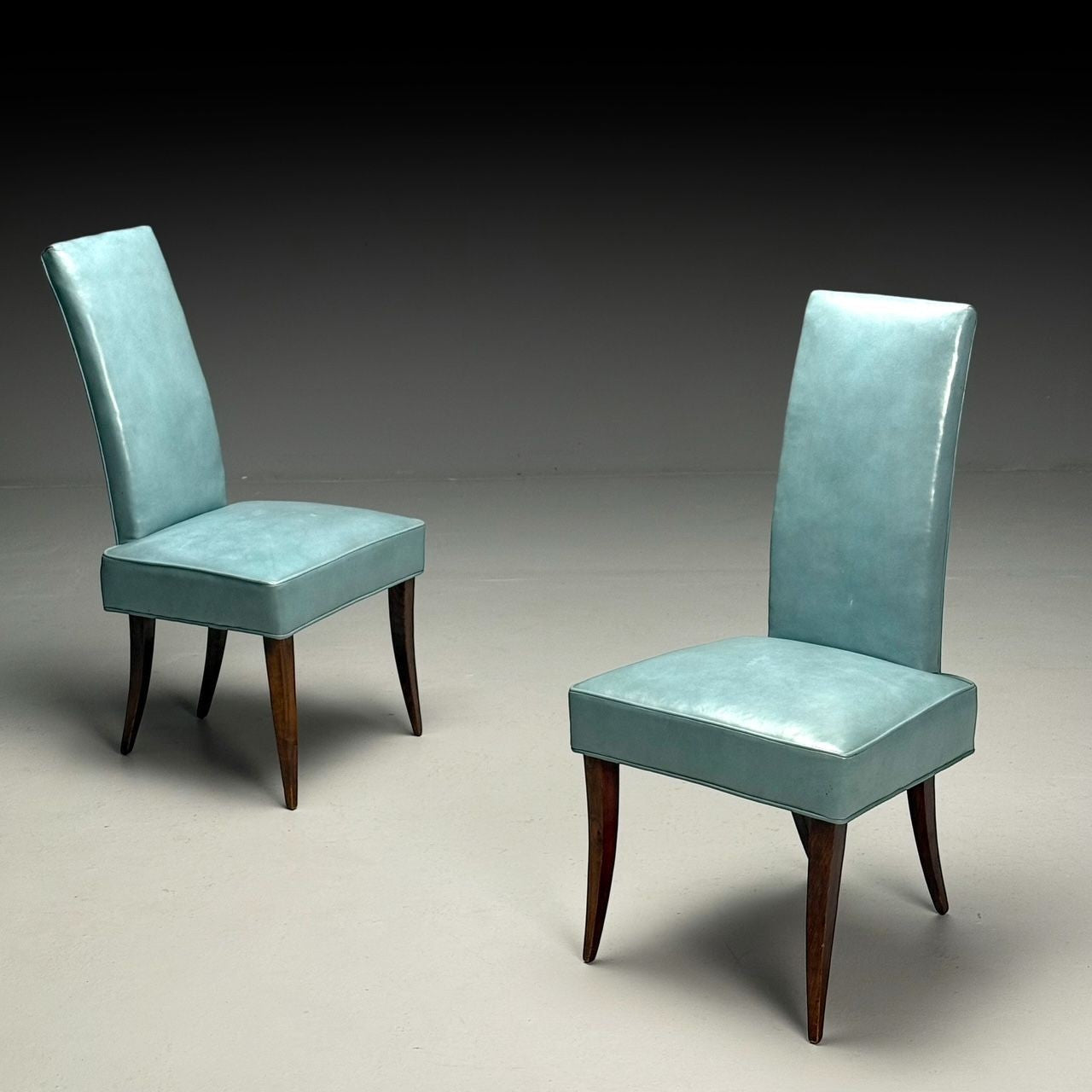 Dunbar, Mid-Century Modern, Occasional Chairs, Leather, Rosewood, 1950s
