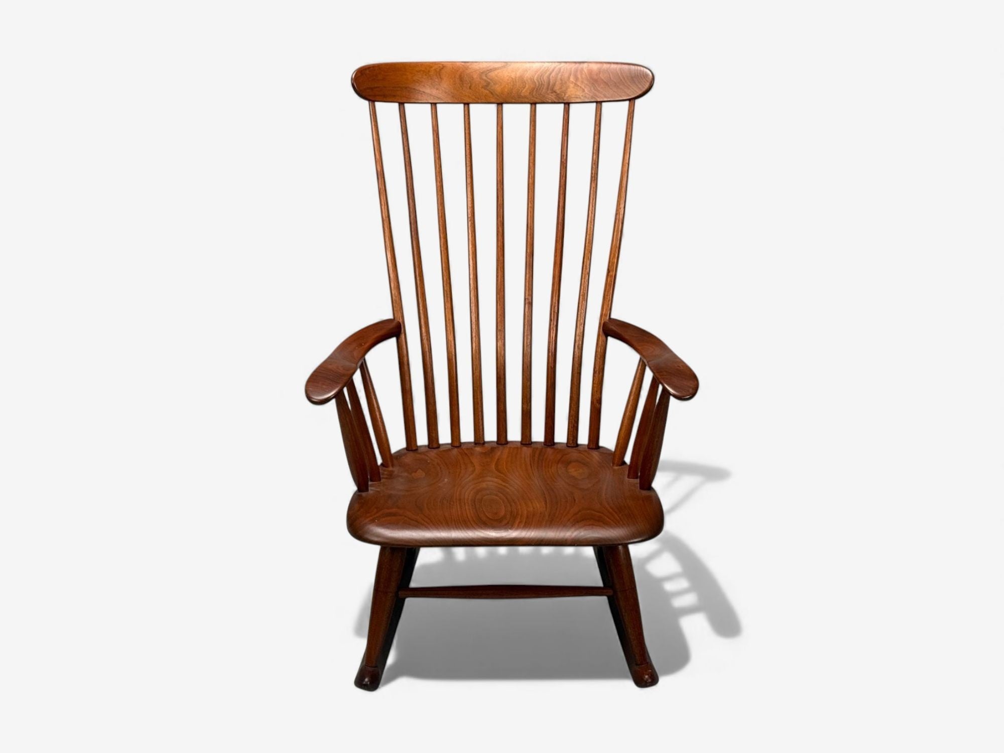 Robert Whitley, American Studio, Teak, Rocking Chair, USA, 1980s